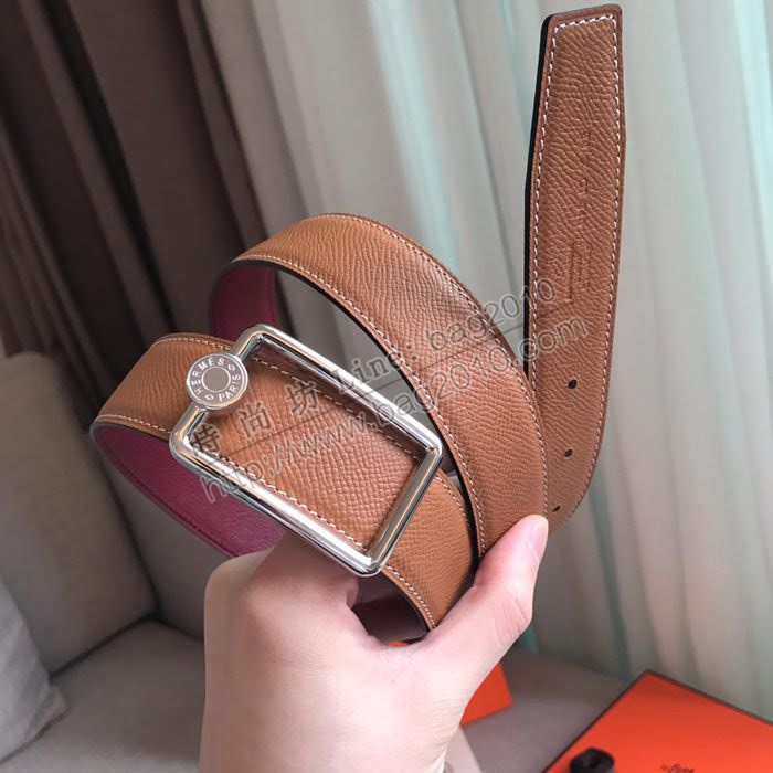 HERMES皮帶 OSCAR BUCKLE 雙面小牛皮 雙面皮帶 愛馬仕男士腰帶  hgh1902